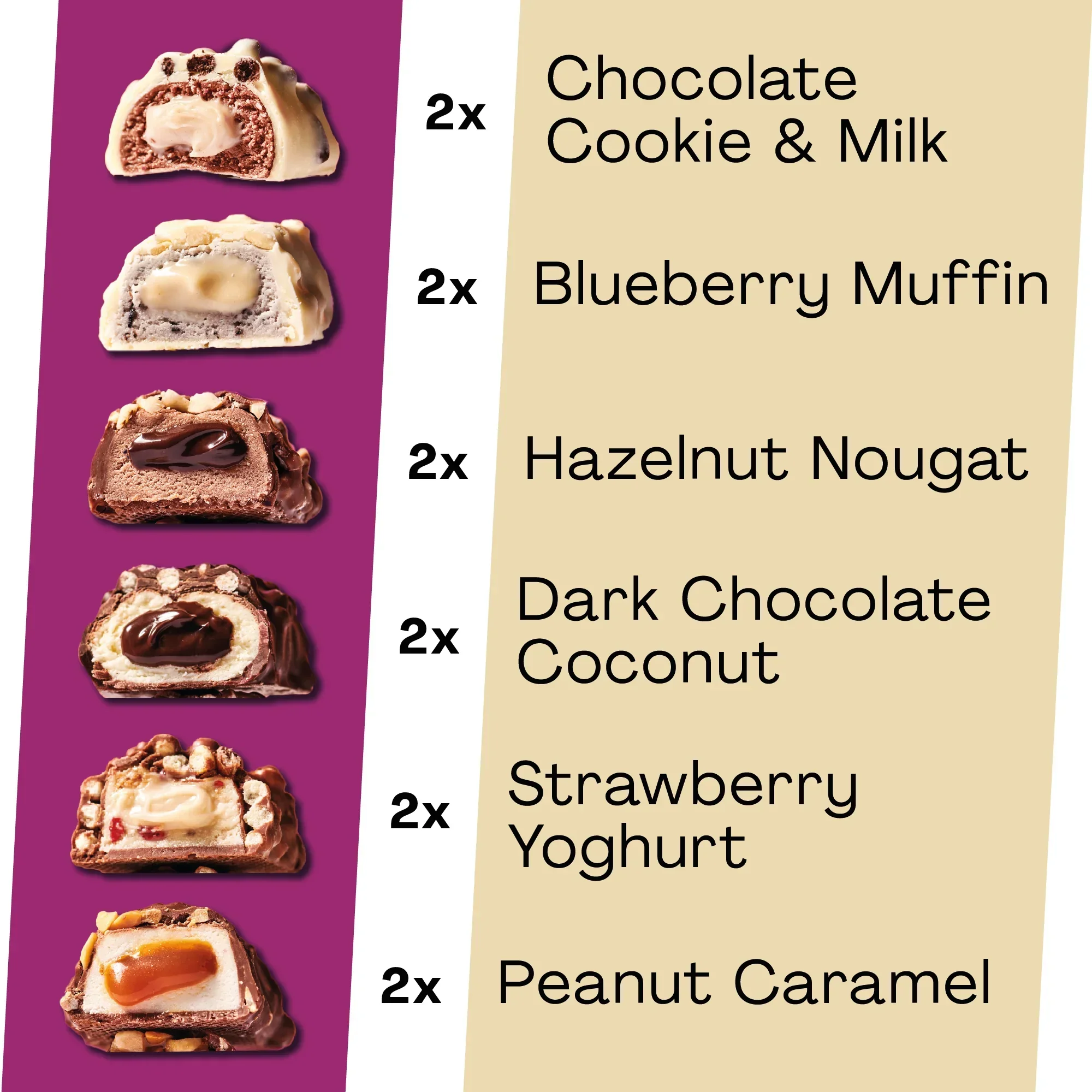 Creamy Core Bar Variety Box x 12 Bars - Image 3